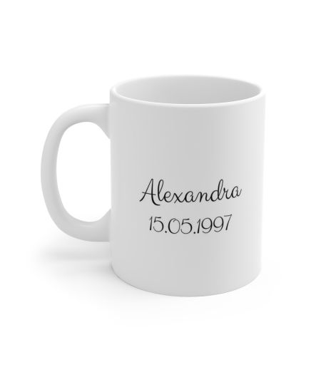 Cana personalizata cu data nastere si zodia taur