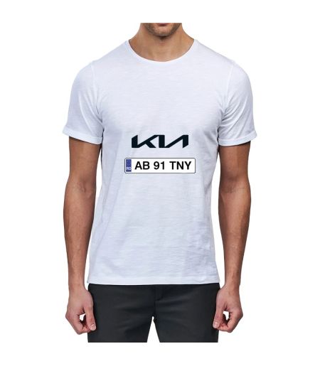 Tricou personalizat kia si numar auto