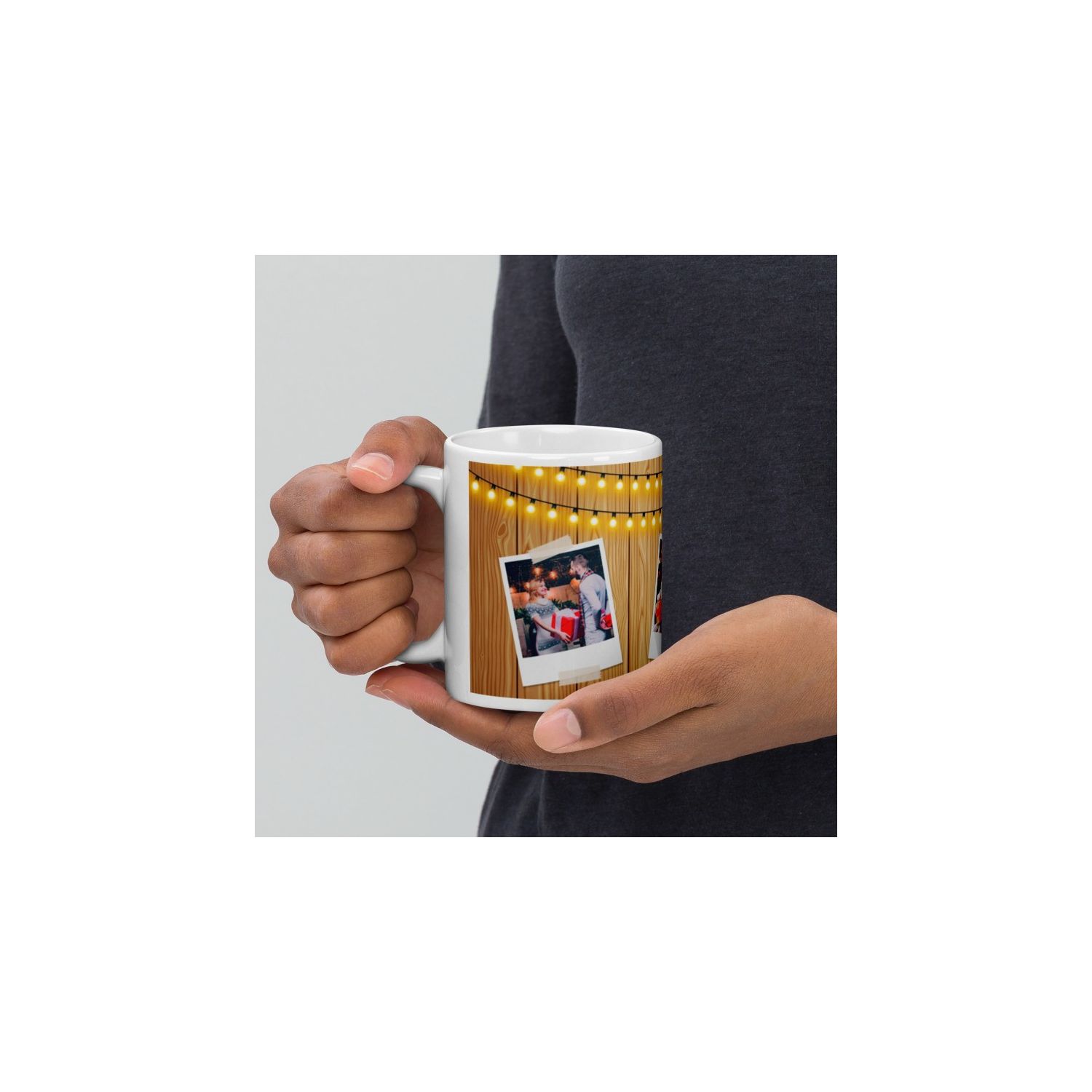 Cană personalizată cu 3 poze