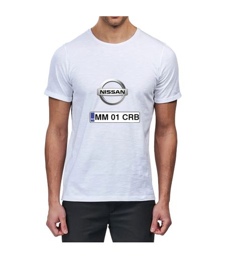 Tricou personalizat nissan si numar auto