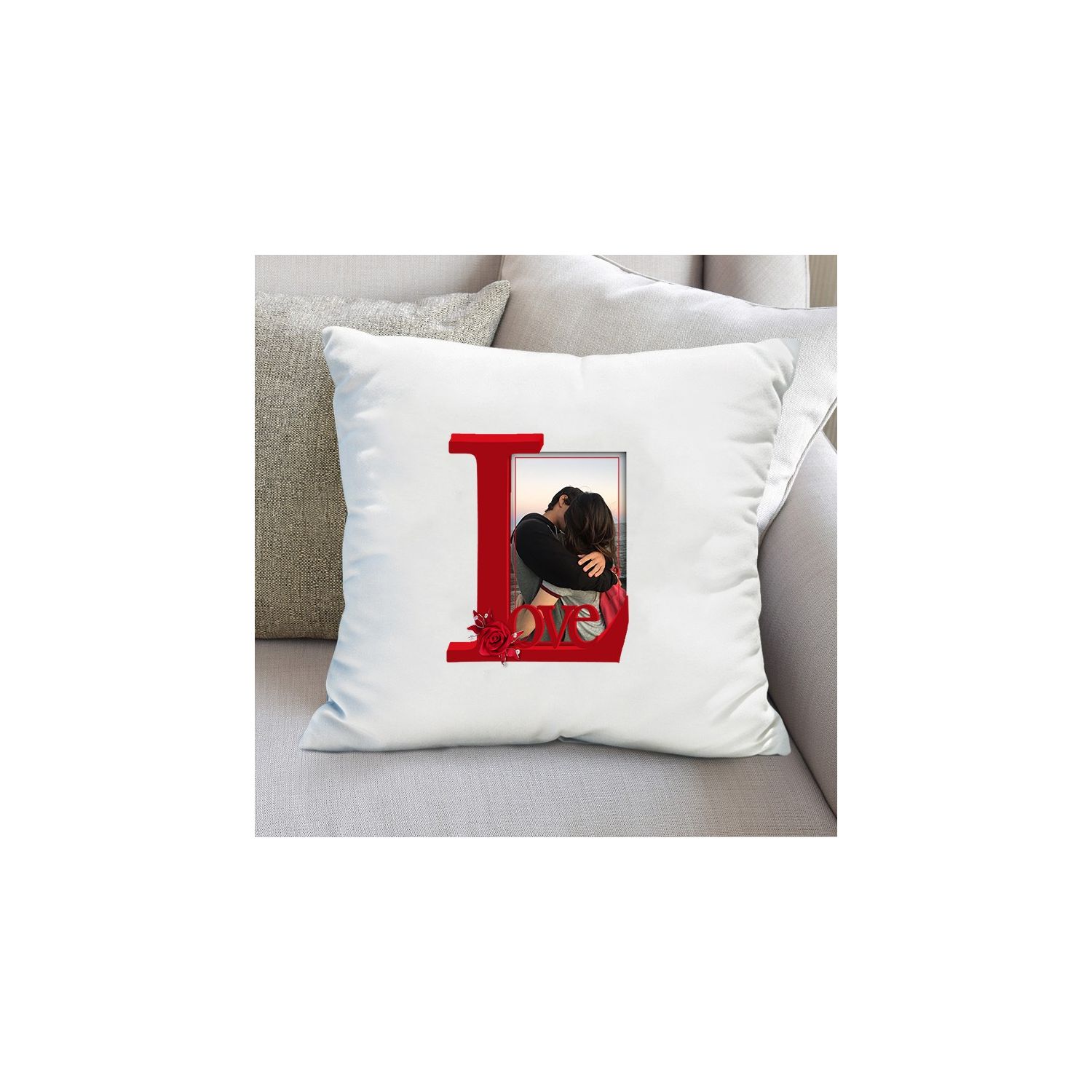 Perna personalizata cu poza si mesaj love