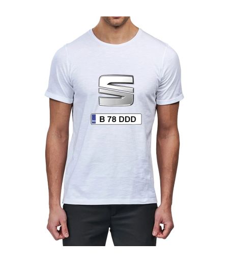 Tricou personalizat seat si numar auto