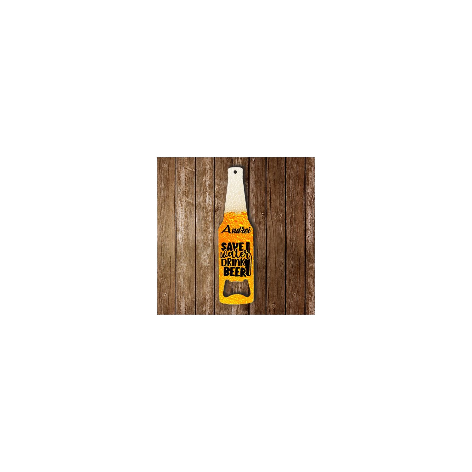 Desfacator de bere personalizat - drink beer save whater