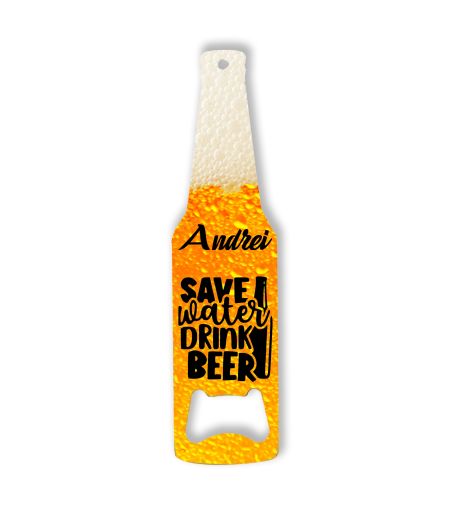 Desfacator de bere personalizat - drink beer save whater