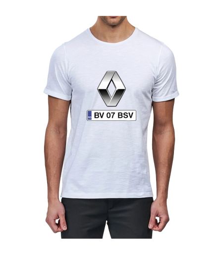 Tricou personalizat renault si numar auto